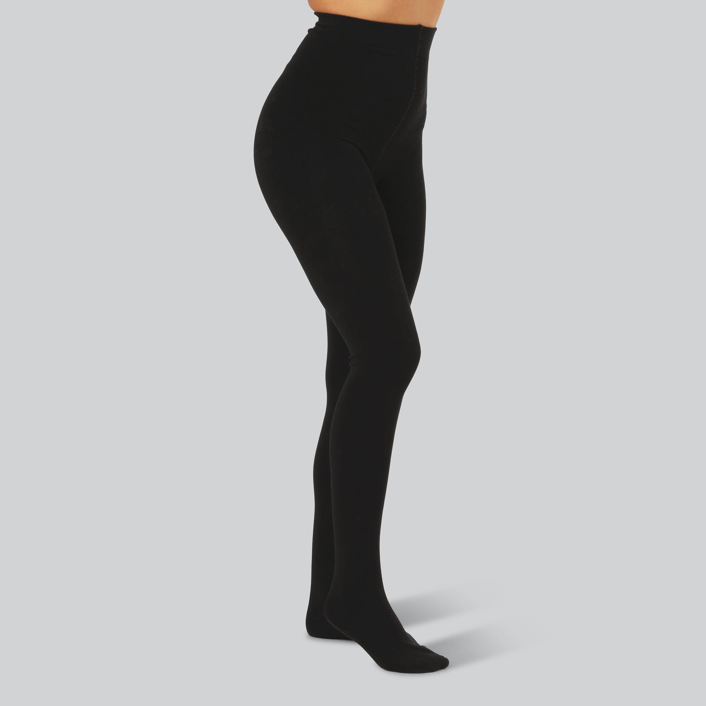 Bambus strømpebukser i sort m. inderfor til kvinder