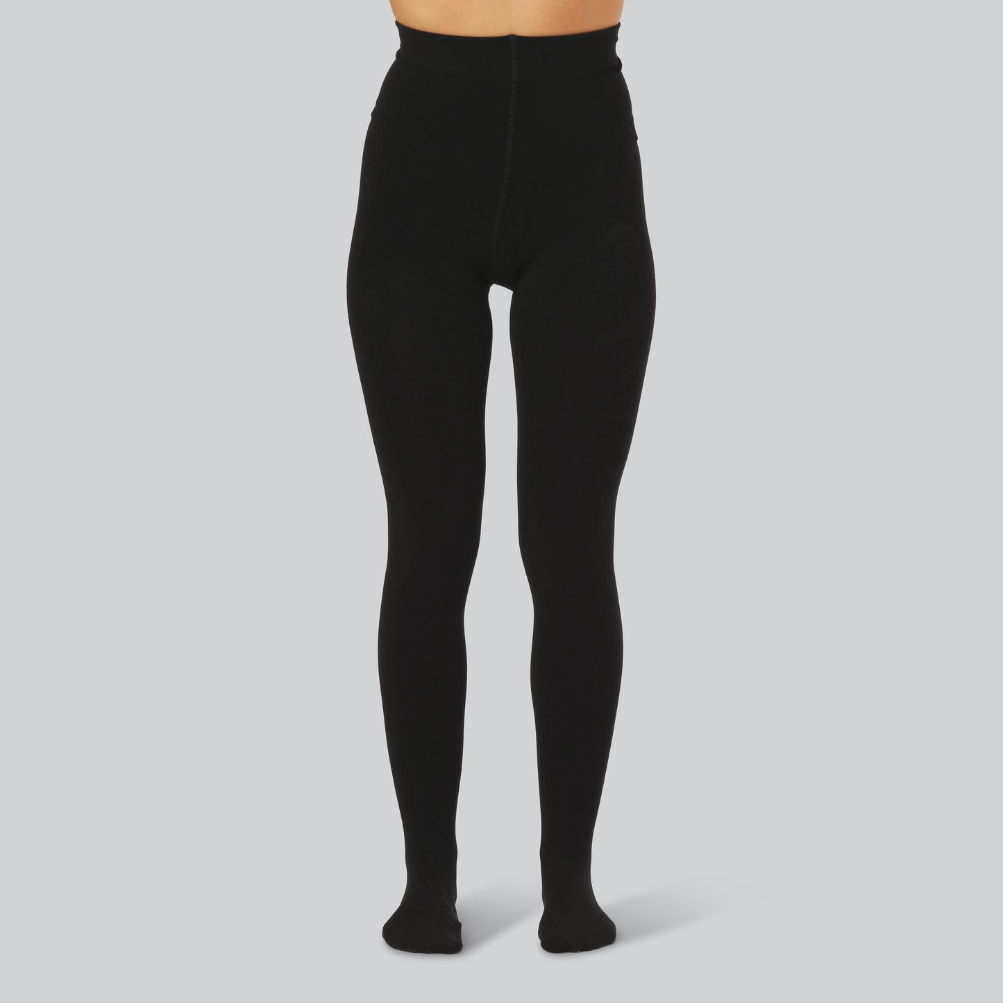 Bambus strømpebukser i sort m. inderfor til kvinder